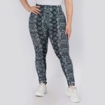 Wholesale women s Classic Snakeskin Print Leggings o Elasticized rise waistband