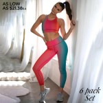 Wholesale women s Active Ombre Workout Sports Bra Set Includes Bra Leggings o El
