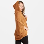 Wholesale women s Lightweight Dolman Sleeve Hooded Knit Cardigan Dolman Sleeve H