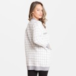 Wholesale women s Tweed Knit Cardigan Front Pockets One fits most L Viscose Poly