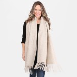 Wholesale solid Color Oblong Scarf Fringe Tassel Trim W L Acrylic