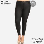 Wholesale women s Plus Classic Denim Jeggings PACK XXL ONLY o Full jeggings ligh