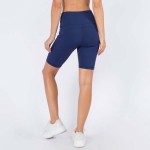 Wholesale activewear Biker Shorts Pack Flattening Elasticized Waistband Side Poc