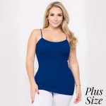 Wholesale women s Solid Plus Seamless Camisole Tank Top o Spaghetti straps o Sea