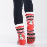 Wholesale women s Assorted Christmas Snowman Print Sherpa Socks Pack o Unique sn