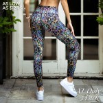 Wholesale women s Active XL Iridescent Snakeskin Print Workout Leggings Pack XL