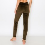 Wholesale women s Thick Fleece Lined Velour Leggings Pack Elastic Waistband Flee