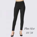 Wholesale women s Plus Premium Denim Jeggings Pull Styling Elastic Waistband Bac