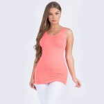 Women's Seamless Reversible V-Neck Tank Top
- Wide Shoulder Straps
- V-Neckline
- Back Scoop Neck
- Fitted Silhouette
- Seamless Design
- Soft & Stretchy 
- Longline Hem
- One Size Fits Most (0-14)
- 92% Nylon, 8% Spandex