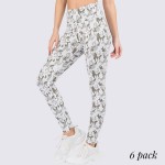 Wholesale stretchy lightweight rise leggings feature fashionable camouflage prin