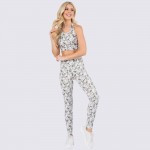 Wholesale stretchy lightweight rise leggings feature fashionable camouflage prin