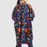 Wholesale women s Lightweight Multi Aztec Print Tassel Kimono One fits most L Po