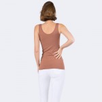 Wholesale women s Seamless Reversible V Neck Tank Top shoulder straps V neckline