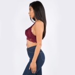 Wholesale women s Padded Lace Bralette pack Padded Floral Lace Racerback Back Br