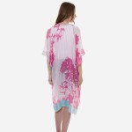 Wholesale women s Lightweight Floral Striped Kimono One fits most L Viscose Cott