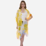 Wholesale women s Lightweight Floral Striped Kimono One fits most L Viscose Cott