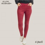 Wholesale women s Faux Suede Moto Skinny Jeggings o Elasticized pull up waistban