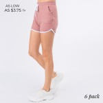 Wholesale women s Mix Brand Active Athletic Drawstring Dolphin Shorts pack Draws