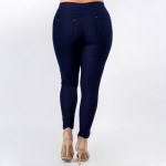 Wholesale plus Women s Premium Denim Jeggings Back Pockets Pack Pull Styling Ela