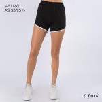 Wholesale women s Mix Brand Active Athletic Dolphin Shorts pack Elastic Waistban