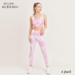 Wholesale women s Active Wear Matching Tie Dye Set Pack Matching Set Includes Bi