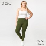 Wholesale plus Full Leggings Rise Waistband Pack o Elasticized Rise Waistband o
