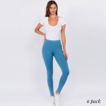 Wholesale full Leggings Rise Waistband Pack o Elasticized Rise Waistband o Fit L