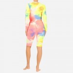 Wholesale tie Dye Activewear Matching Set Slimming Textured Anti Cellulite Pack
