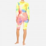 Wholesale tie Dye Activewear Matching Set Slimming Textured Anti Cellulite Pack