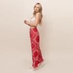 Wholesale paisley Print Palazzo Pants Pack Cotton Polyester XS S M L