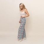 Wholesale geometric Print Palazzo Pants Pack Cotton Polyester XS S M L