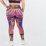 Wholesale plus Striped Athletic Leggings Rise Waistband Pack o rise waistband li