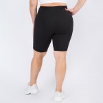 Wholesale plus Biker Shorts Side Pocket Pack o Flattening elasticized waistband