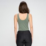 Wholesale seamless V neck Bodysuit Asymmetrical Neckline Thong Fit Remains Invis