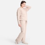 Wholesale comfy Luxe Women s Long Sleeve Lounge Top S M Soft comfortable fabric