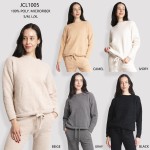 Wholesale comfy Luxe Women s Long Sleeve Lounge Top S M Soft comfortable fabric