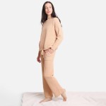 Wholesale comfy Luxe Women s Long Sleeve Lounge Top L XL Soft comfortable fabric