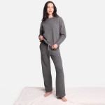 Wholesale comfy Luxe Women s Long Sleeve Lounge Top S M Soft comfortable fabric