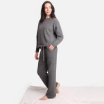 Wholesale comfy Luxe Women s Long Sleeve Lounge Top S M Soft comfortable fabric