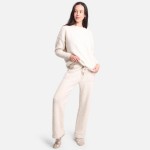 Wholesale comfy Luxe Women s Long Sleeve Lounge Top S M Soft comfortable fabric