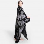 Wholesale super Soft Jacquard Camouflage Comfy Luxe Knit Blanket Softest Throw B