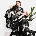 Wholesale super Soft Jacquard Camouflage Comfy Luxe Knit Blanket Softest Throw B