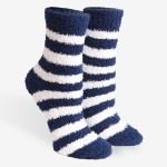 Wholesale comfy Luxe Fuzzy Knit Striped Socks Assorted Pack Pairs Socks Per Pack