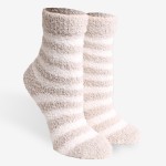 Wholesale comfy Luxe Fuzzy Knit Striped Socks Assorted Pack Pairs Socks Per Pack