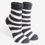 Wholesale comfy Luxe Fuzzy Knit Striped Socks Assorted Pack Pairs Socks Per Pack