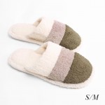 Wholesale comfy Luxe Striped Slide Slippers US Women s Polyester Rubber Sole