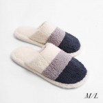 Wholesale comfy Luxe Striped Slide Slippers US Women s Polyester Rubber Sole