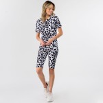 Wholesale women s Mix Brand Camouflage Short Sleeve Top Biker Short Set pack Set