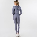 Wholesale honey Comb Tik Tok Activewear Set Including Cropped Hoodie Brazilian B