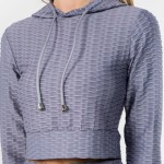 Wholesale honey Comb Tik Tok Activewear Set Including Cropped Hoodie Brazilian B